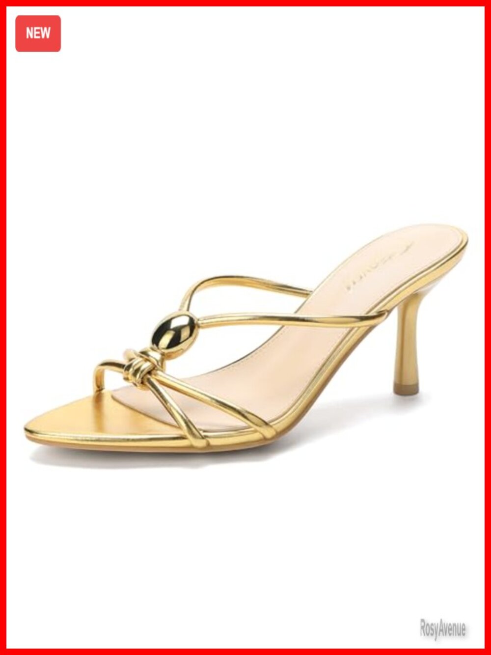Peep Toe Kitten Heel Mules Crisscross Strappy Women's Heels 3.3 Inch